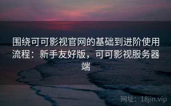 围绕可可影视官网的基础到进阶使用流程：新手友好版，可可影视服务器端