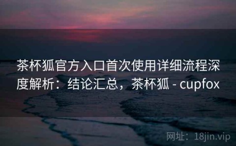 茶杯狐官方入口首次使用详细流程深度解析：结论汇总，茶杯狐 - cupfox